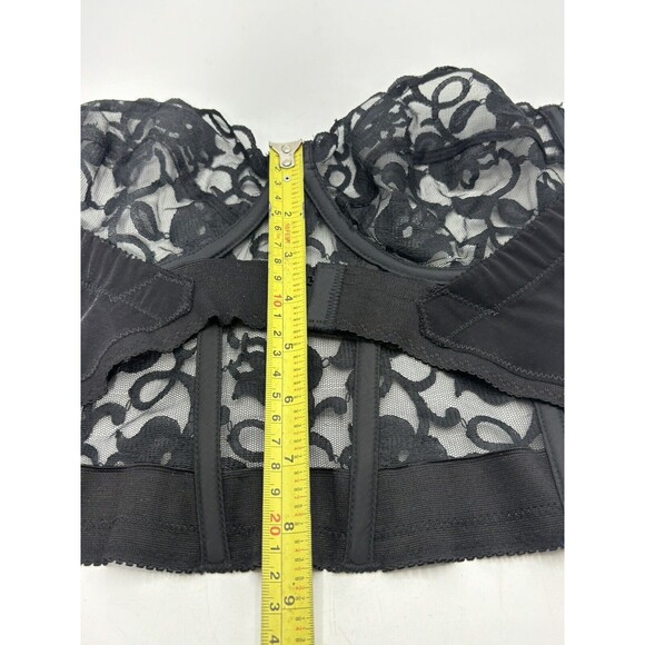 Vtg Bustier Corset Lace Underwire Strapless Adjustable Dolores for Poirette 38 - Picture 6 of 7